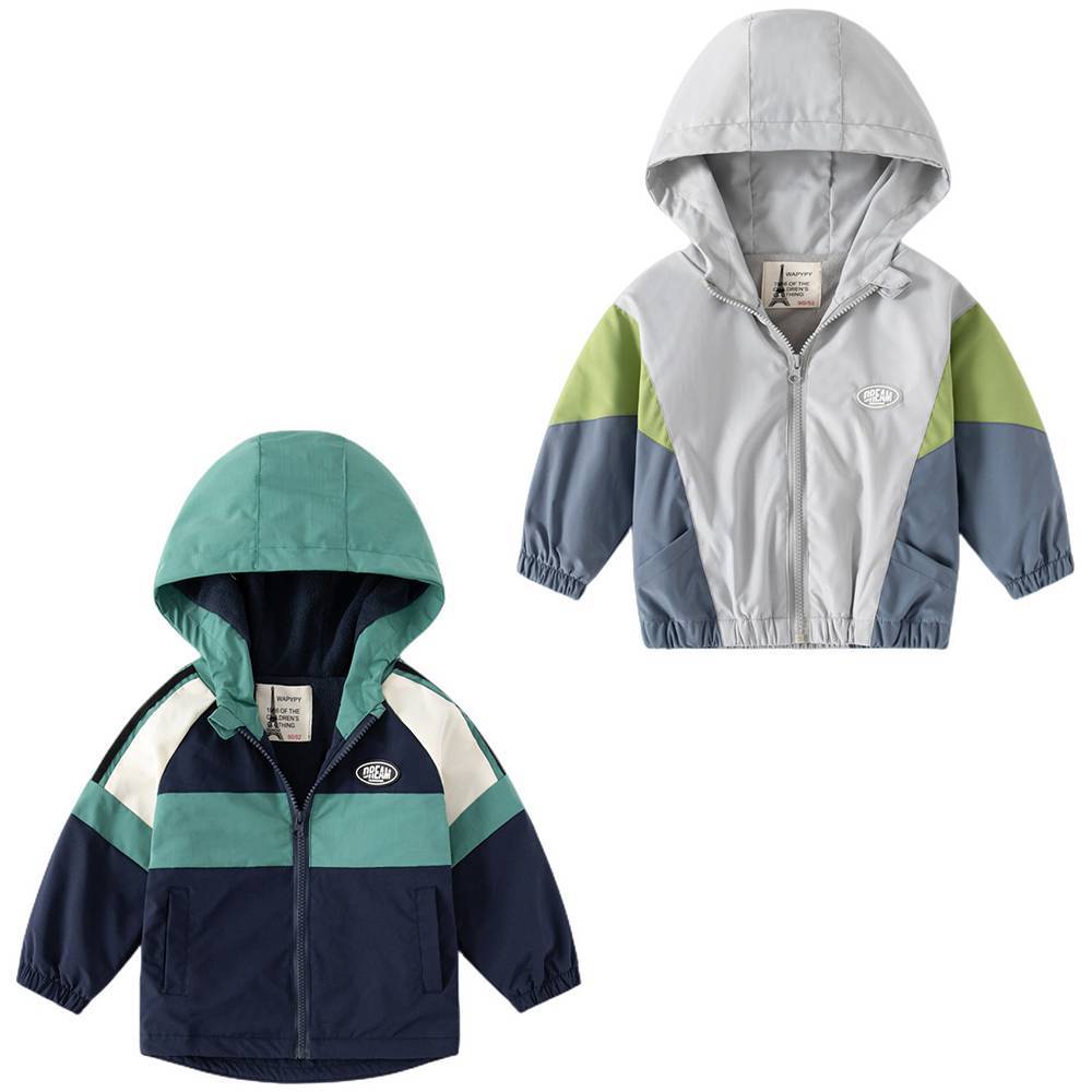Wasserfeste Kinderjacke mit Kapuze