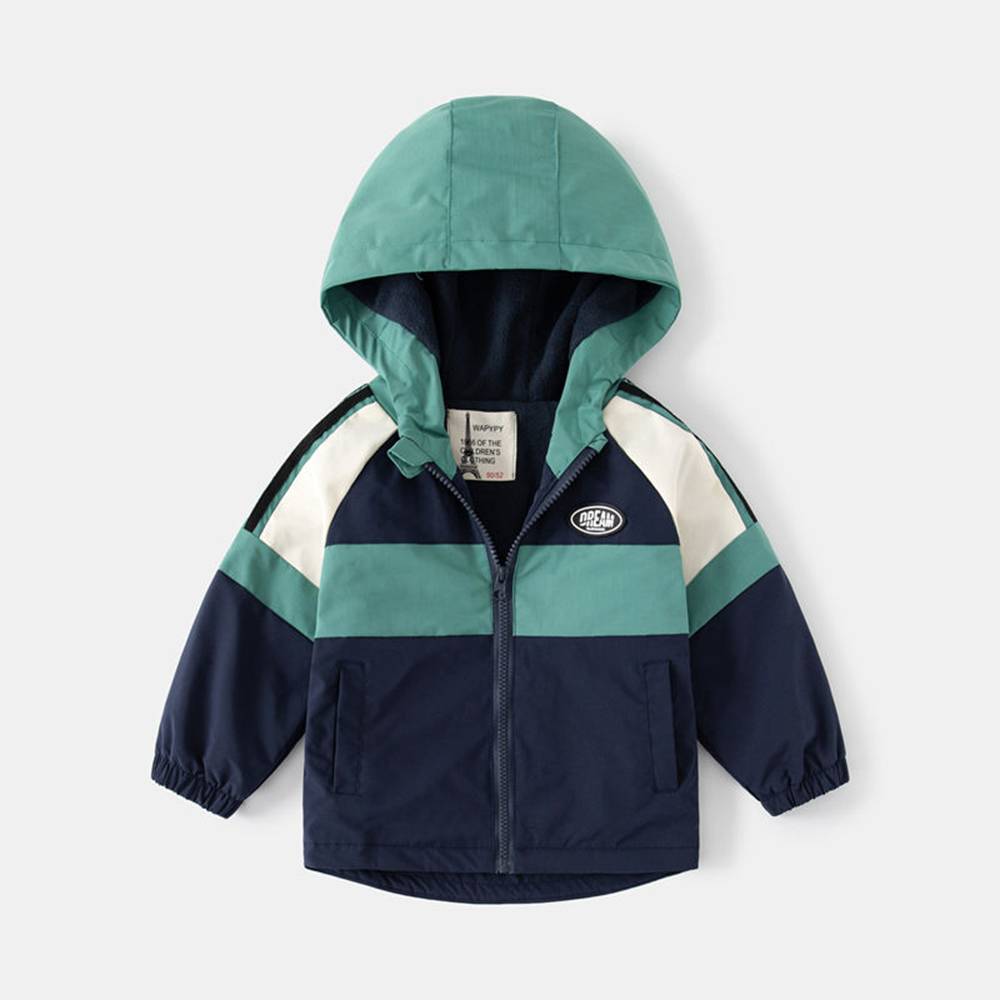 Wasserfeste Kinderjacke mit Kapuze