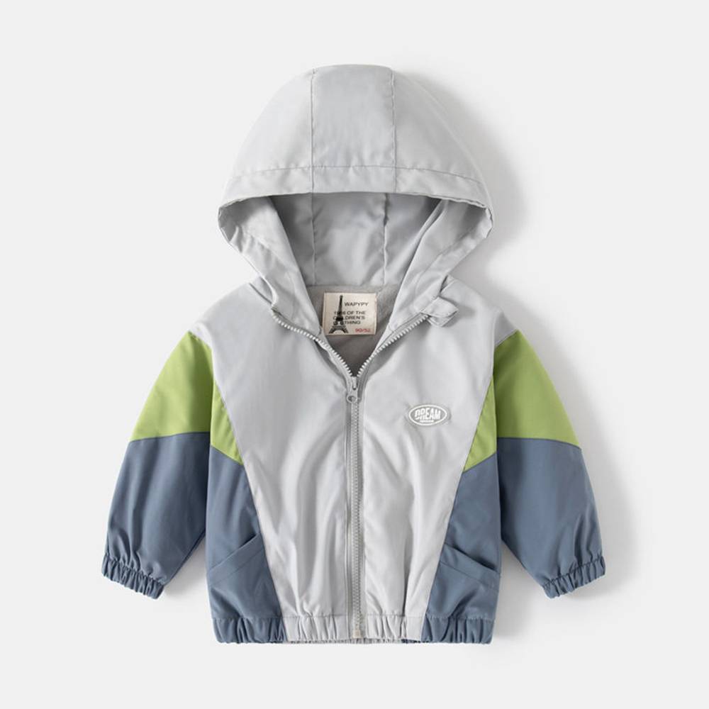 Wasserfeste Kinderjacke mit Kapuze
